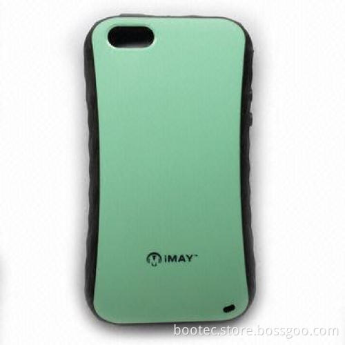 Case for iPhone 5 with Diamond Shape Edge, TPU + PET, Customized Designs Welcomed